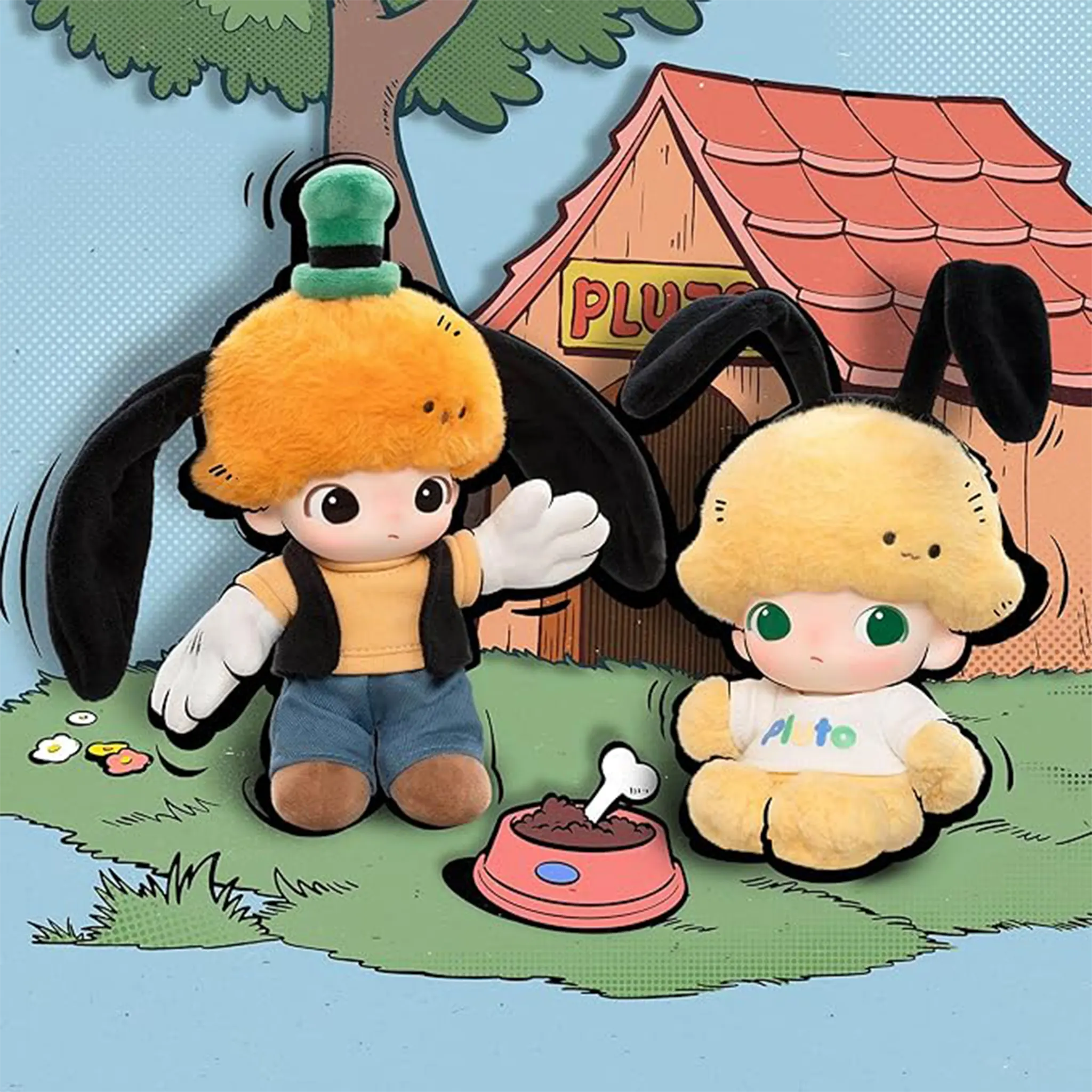 Labubu View of Pop Mart Labubu Dimoo World x Disney Series Vinyl Plush Keychain Sealed Case (Case of 6)